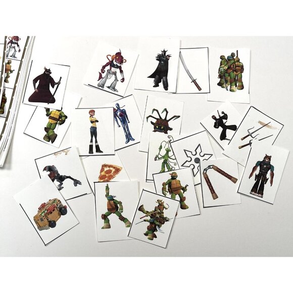 Homemade Teenage Mutant Ninja Turtle TMNT BINGO Game 19 Cards & Call Cards READ - Picture 2 of 2